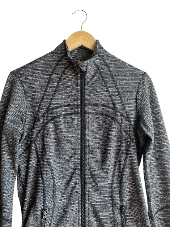 Lululemon Define Jacket Size 10 Black White Coco Pique Luon Zip Activewear - Picture 3 of 14